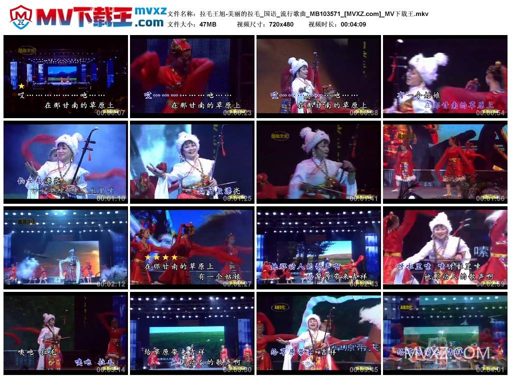 拉毛王旭-美丽的拉毛_国语_流行歌曲_MB103571